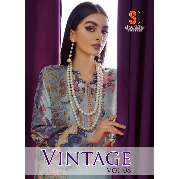 Shraddha Vintage Vol 8 Pakistani Salwar Suits
